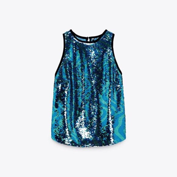 ZARA TOP MET LOVERTJES EN BIESJES SIZE S 9341 103 445 - Picture 5 of 5